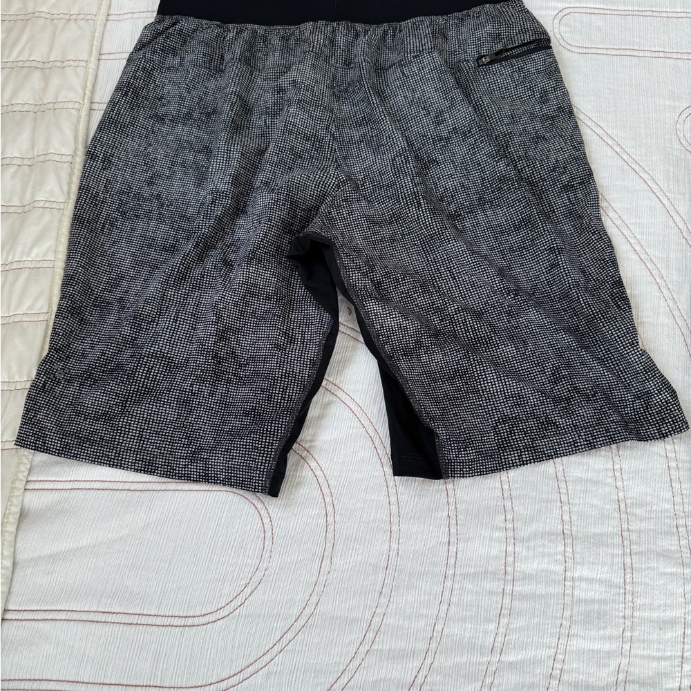 lululemon athletica Black and Black & White 11” Shorts